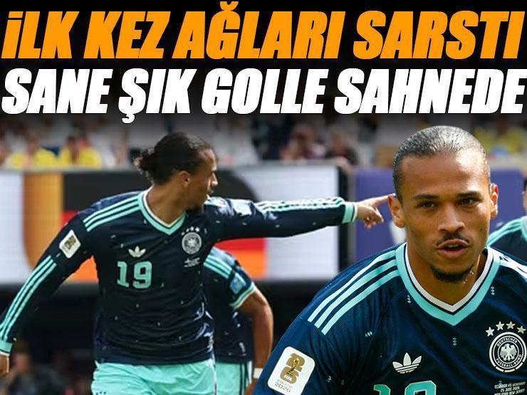 Leroy Sane şık golle sahneye çıktı! İlk kez ağları sarstı