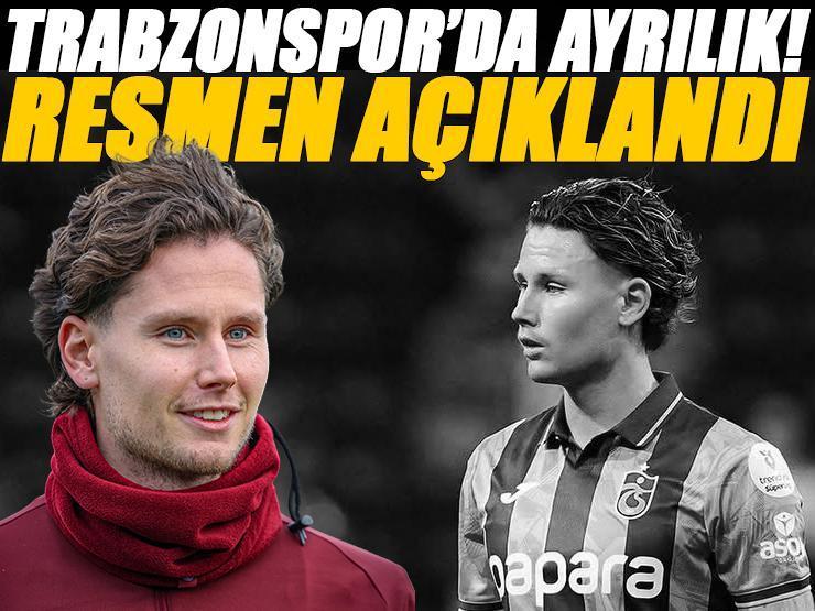 Trabzonspor'da ayrılık! Resmen açıklandı