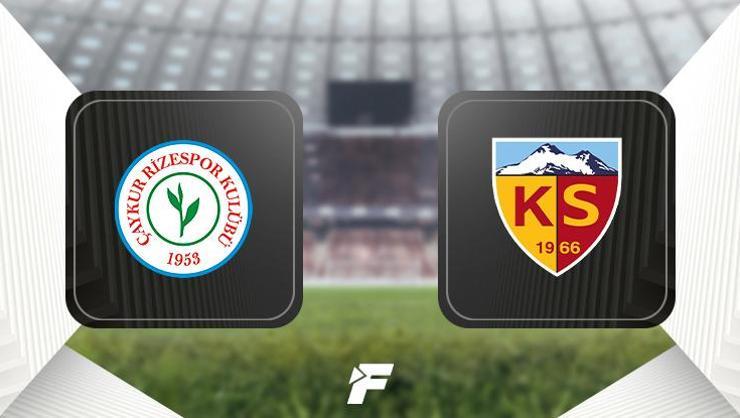 Çaykur Rizespor-Kayserispor maçı ne zaman, saat kaçta, hangi kanalda? (Muhtemel 11'ler)