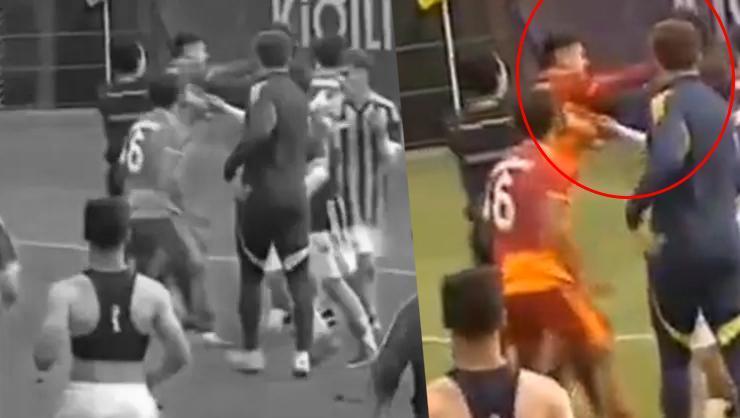 Fenerbahçe-Galatasaray U19 derbisinde yumruk yumruğa kavga!