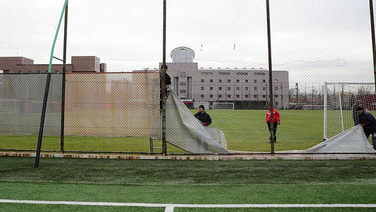 Beştepe İlhan Cavcav Tesisleri'nde brandalar kaldırıldı