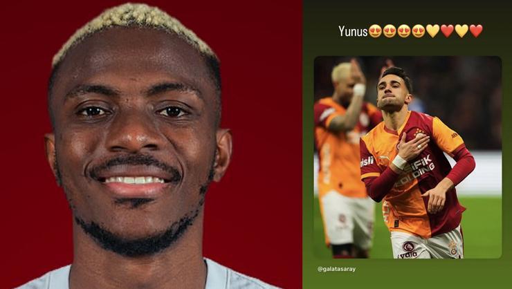 Osimhen milli takımda, kalbi Galatasaray'da! Maç biter bitmez art arda paylaşımlar