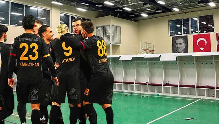 Fethiye'de spor salonu Galatasaray için soyunma odasına çevrildi