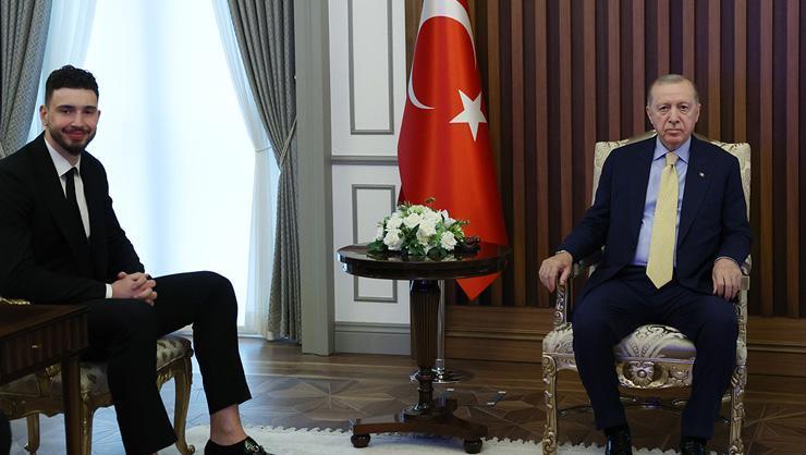 Alperen Şengün'den Cumhurbaşkanı Recep Tayyip Erdoğan'a ziyaret