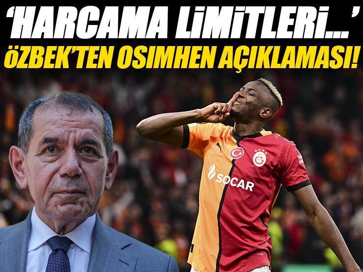 Galatasaray Başkanı Dursun Özbek'ten Victor Osimhen açıklaması! 'Harcama limitleri...'