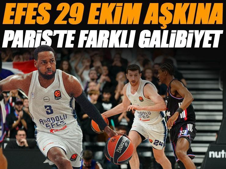 Paris Basketbol'u Anadolu Efes durdurdu, Euroleague'de galibiyeti hatırladı (Maç Sonucu 80-90)