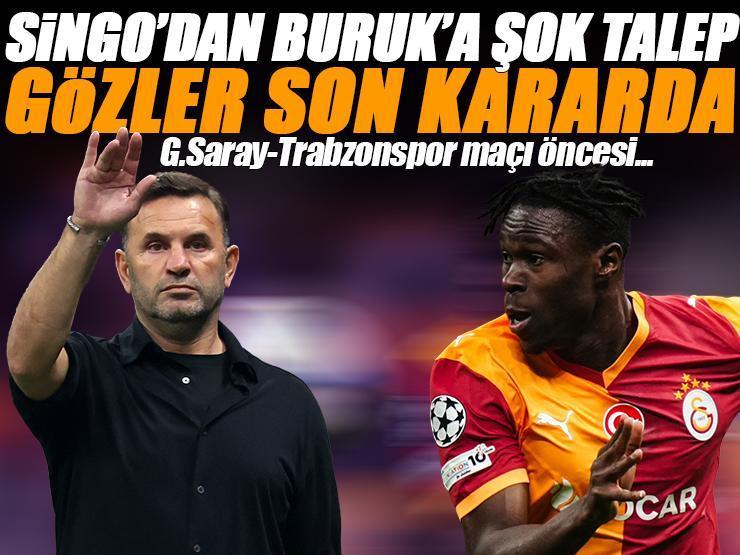 Wilfried Singo'dan Okan Buruk'a şok talep! Galatasaray-Trabzonspor maçı öncesi gözler son kararda