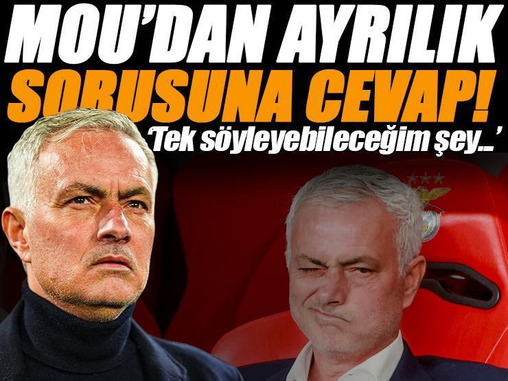 Fenerbahçe'nin eski hocası Mourinho'dan ayrılık sorusuna cevap! 'Tek söyleyebileceğim şey...'