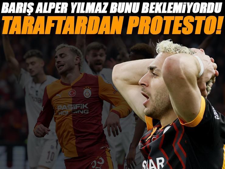 Galatasaray taraftarından Barış Alper Yılmaz'a protesto!