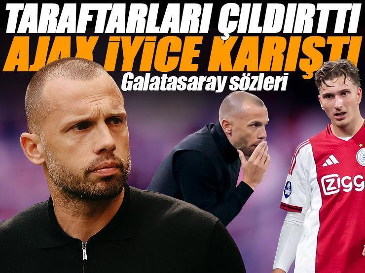 'Dört gözle Galatasaray maçını bekliyorum' Ajax taraftarları kazan kaldırdı: Heitinga'nın sözlerine sert tepki