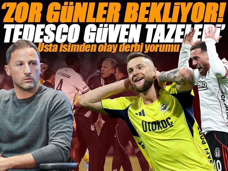 Beşiktaş - Fenerbahçe derbisinin ardından usta isimden olay yorum: 'Zor günler bekliyor' | 'Tedesco güven tazeledi'