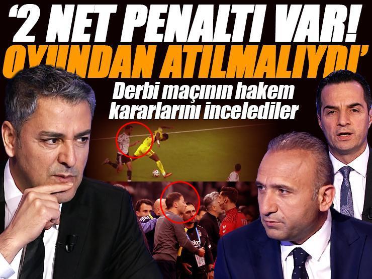 Beşiktaş - Fenerbahçe derbisinin tartışmalı pozisyonlarını Trio yorumladı: '2 penaltı verilmedi, Tedesco atılmalıydı!'