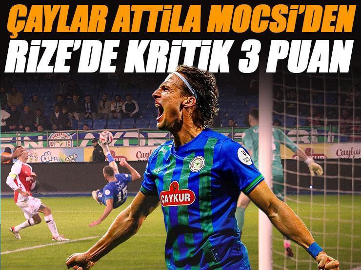 ÖZET I Rize'de çaylar Attila Mocsi'den! Çaykur Rizespor - Karagümrük maç sonucu 1-0