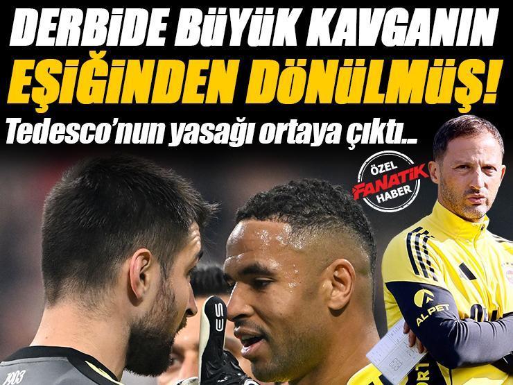 ÖZEL | Domenico Tedesco, Beşiktaş-Fenerbahçe maçında büyük kavgayı önledi! Oyunculara yasak...