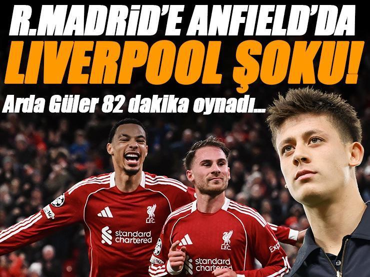 Real Madrid'e Liverpool şoku! Anfield'da ezildiler, Arda Güler detayı...