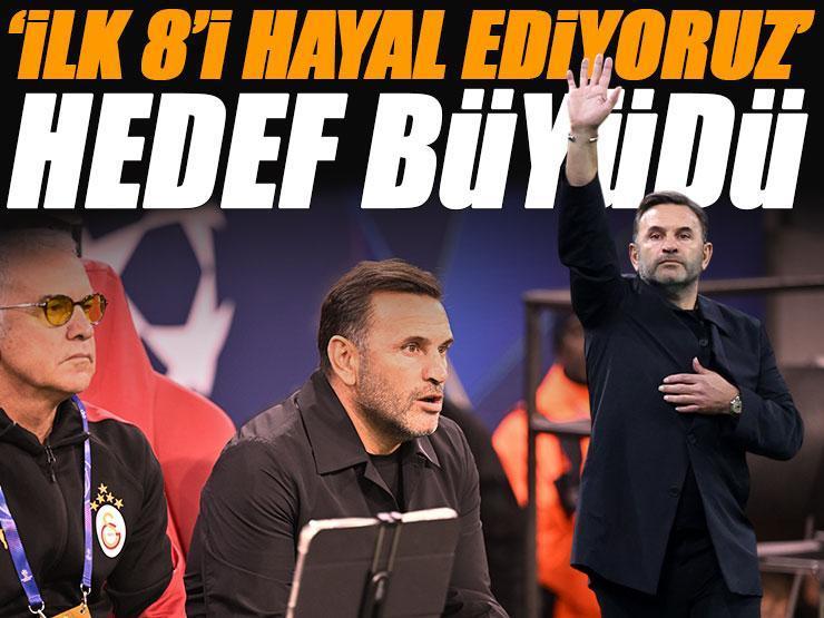 Galatasaray Şampiyonlar Ligi'nde hedef büyüttü... Okan Buruk: İlk 8'i hep hayal ediyoruz, istiyoruz