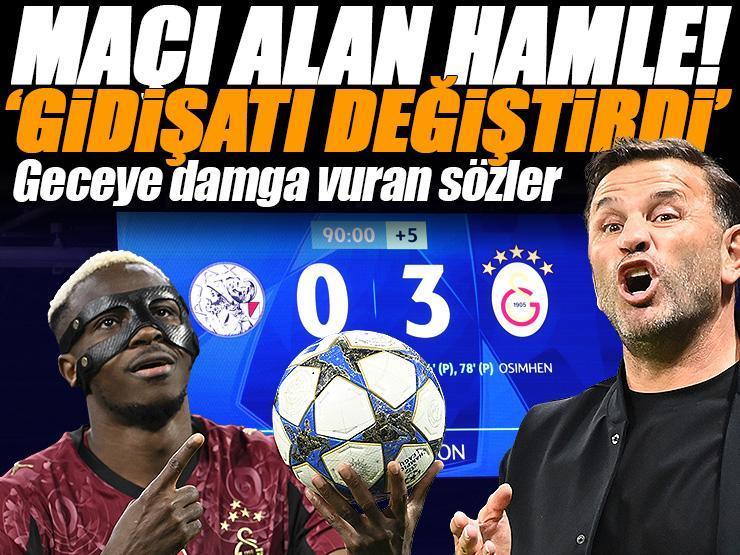 Ajax-Galatasaray maçının ardından yere göğe sığdıramadı: Okan Buruk'un hamlesi maçı çevirdi! Amsterdam'da maskeli balo