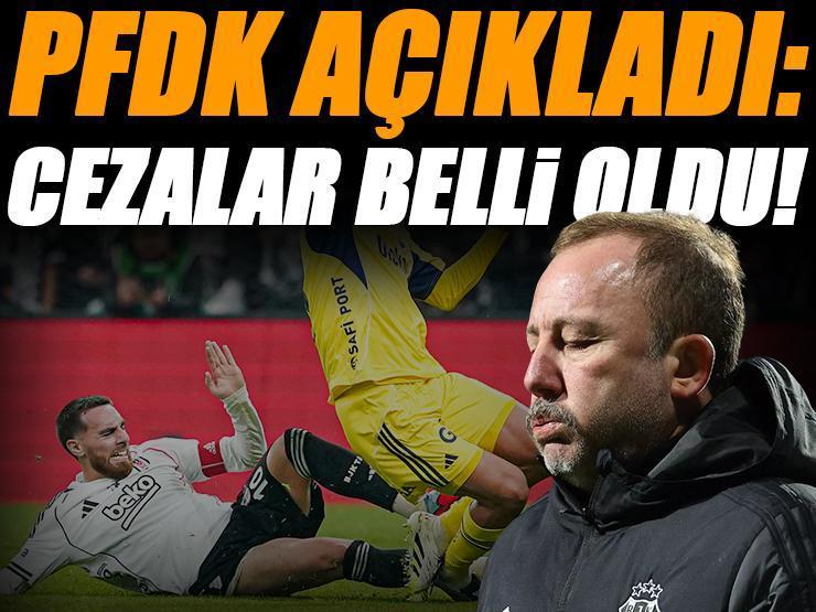 Son dakika | Sergen Yalçın'ın ve Orkun Kökçü'nün cezaları belli oldu! PFDK açıkladı