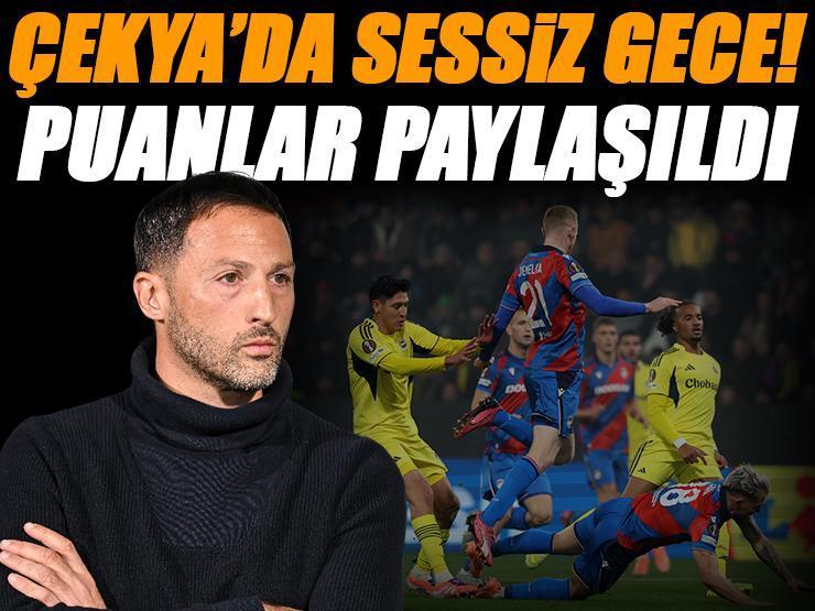 (ÖZET) ÇEKYA'DA SESSİZ GECE! Viktoria Plzen - Fenerbahçe maçı sonucu: 0-0