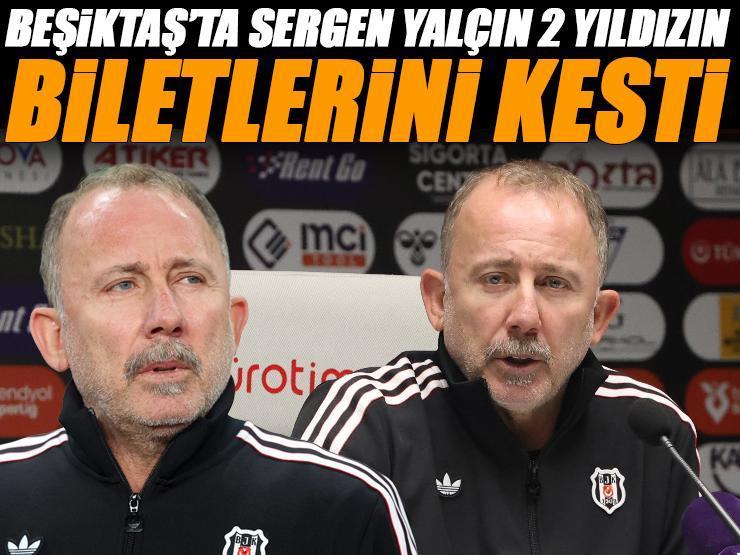 Beşiktaş'ta ayrılık! Sergen yalçın biletlerini kesti