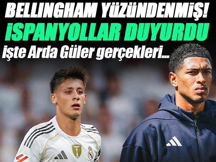 Arda Güler en büyük darbeyi Jude Bellingham'dan yedi! İspanyol basını duyurdu...