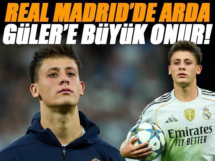 Real Madrid'de Arda Güler'e büyük onur! Tüm yıldızları gölgede bıraktı