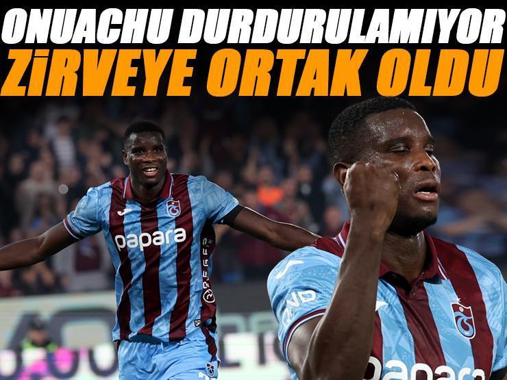 Trabzonspor'un yıldızı Onuachu durdurulamıyor: Süper Lig'de 8.gol