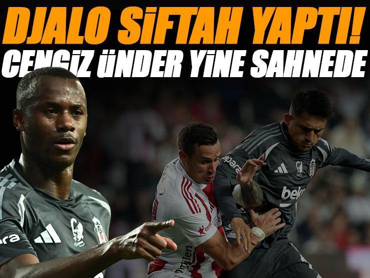 Beşiktaş'ta Tiago Djalo siftah yaptı! Cengiz Ünder yine sahnede...