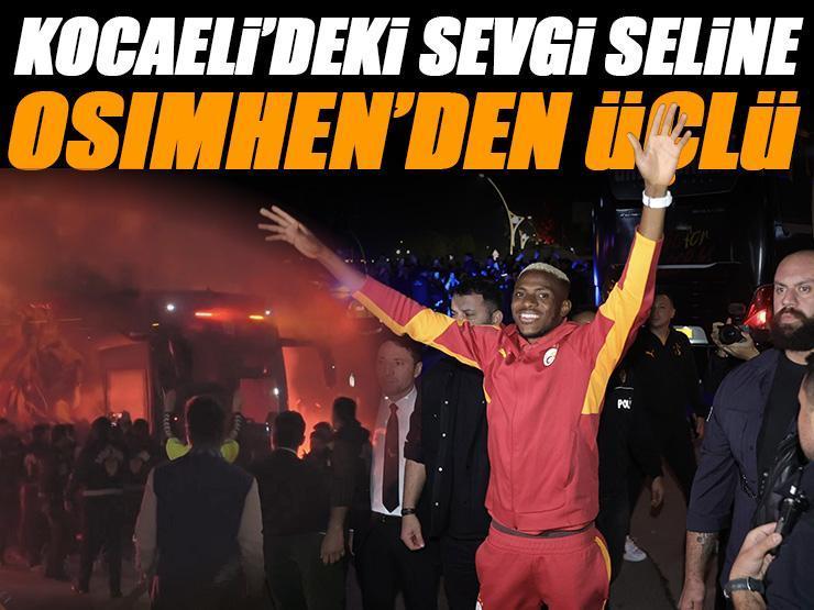 Galatasaray kafilesi Kocaeli'de coşkuyla karşılandı