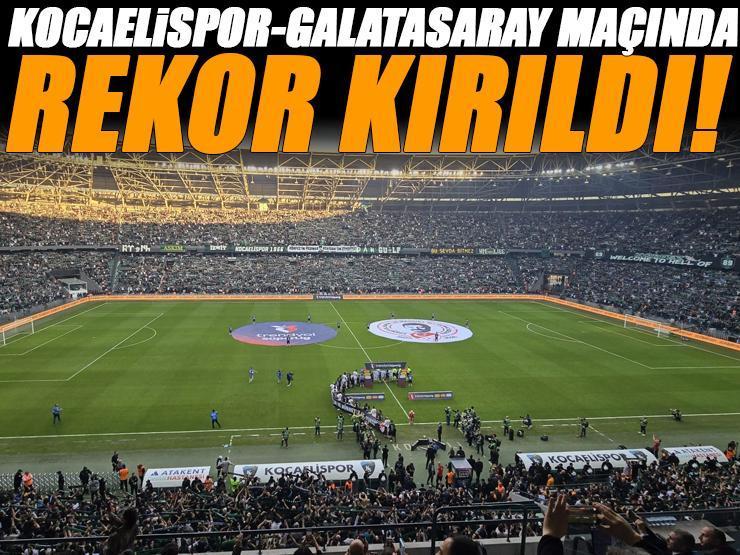 Kocaelispor - Galatasaray maçında taraftar rekoru kırıldı!