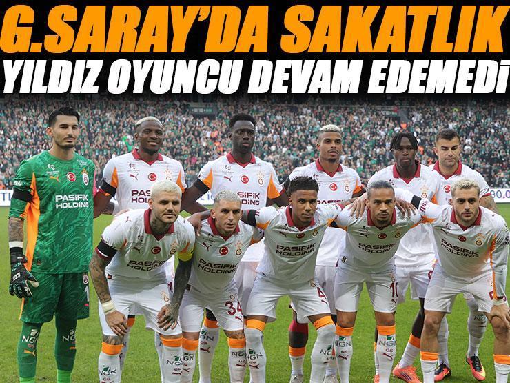 Galatasaray'da sakatlık! Yıldız oyuncu devam edemedi