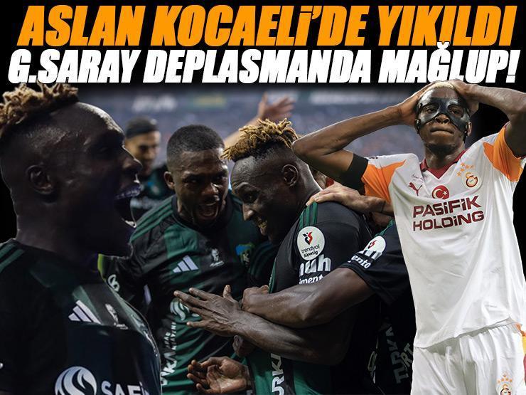 Galatasaray Kocaelispor deplasmanından çıkamadı! Kocaelispor - Galatasaray maçı sonucu: 1-0