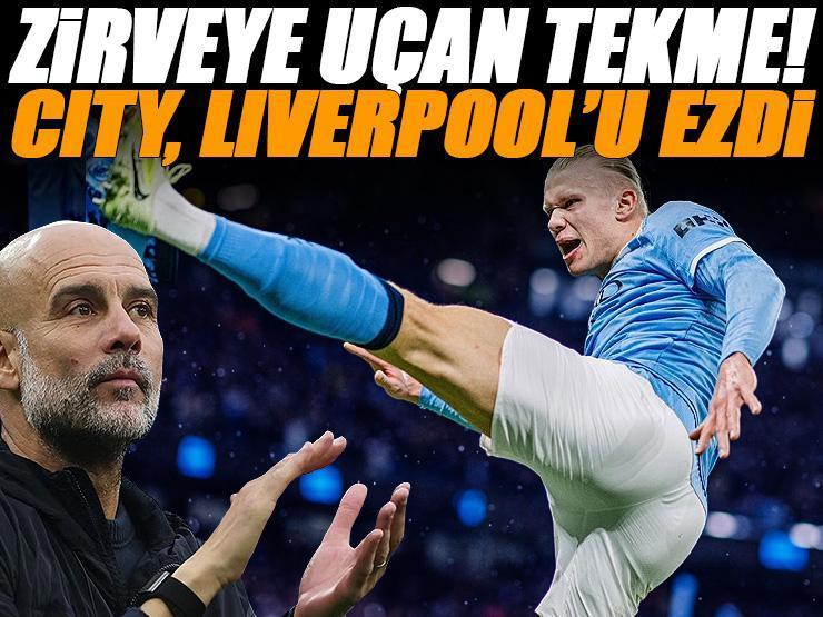 ÖZET | Manchester City'den Premier Lig'in zirvesine uçan tekme! Manchester City 3-0 Liverpool maç sonucu