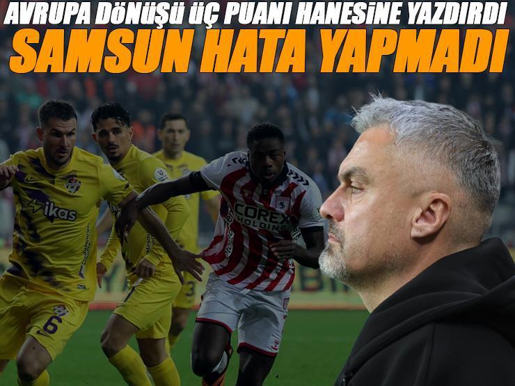 Samsun evinde hata yapmadı (ÖZET) Samsunspor - Eyüpspor maç sonucu: 1-0