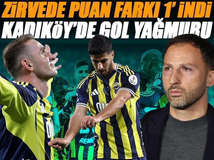 Fenerbahçe galibiyet serisini 4 maça çıkardı, zirvede puan farkı 1'e indi... Fenerbahçe - Kayserispor maç sonucu 4-2