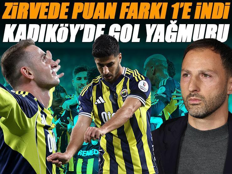 Fenerbahçe galibiyet serisini 4 maça çıkardı, zirvede puan farkı 1'e indi... Fenerbahçe - Kayserispor maç sonucu 4-2