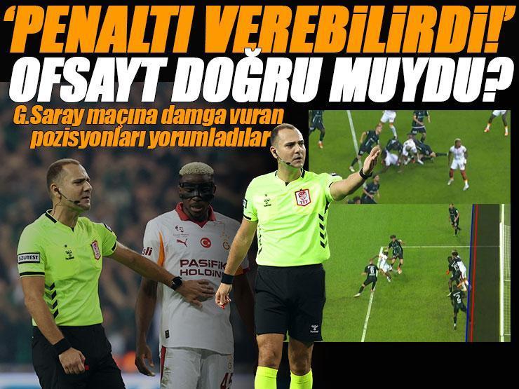 Kocaelispor - Galatasaray maçının tartışmalı pozisyonlarını Trio yorumladı: 'Penaltı verebilirdi' | İptal edilen gol kararı doğru mu?