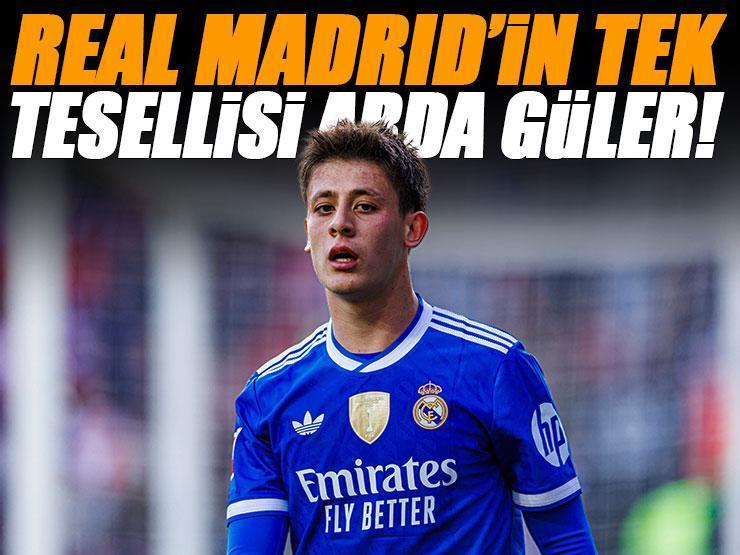 Real Madrid'in tek tesellisi Arda Güler! Mbappe ve Vinicius'u geçti...