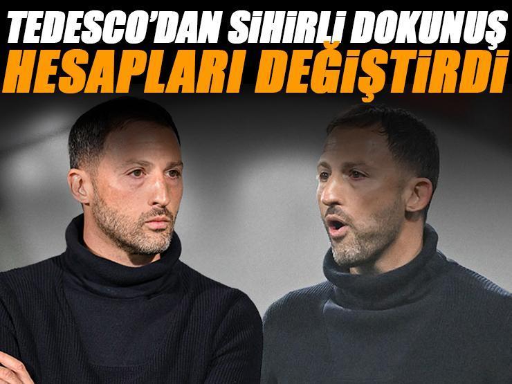 Fenerbahçe'de Domenico Tedesco'dan sihirli dokunuş!