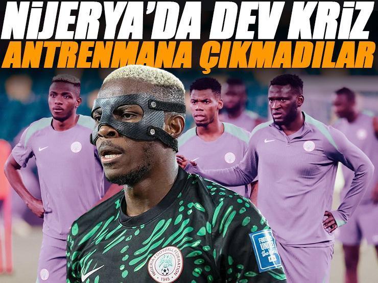 Victor Osimhen ve takım arkadaşları antrenmana çıkmayı reddetti! Nijerya Milli Takımı'nda büyük kriz: Bakanlık devreye girdi