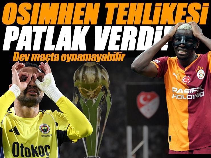 Galatasaray'da Osimhen tehlikesi! Dev maçta oynamayabilir
