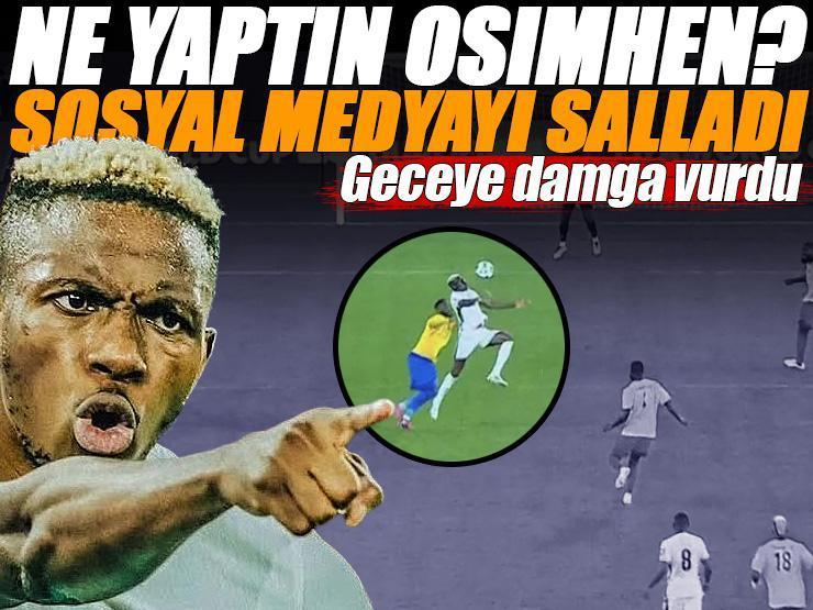 'Gabon, Osimhen'e boyun eğmek zorunda kaldı' Nijerya-Gabon maçına damga vurdu: Kaçırdığı gol şok etti, sonra şov yaptı