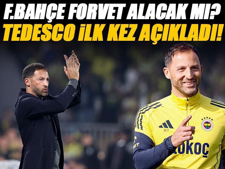 Fenerbahçe, forvet transferi yapacak mı? Domenico Tedesco ilk kez açıkladı!