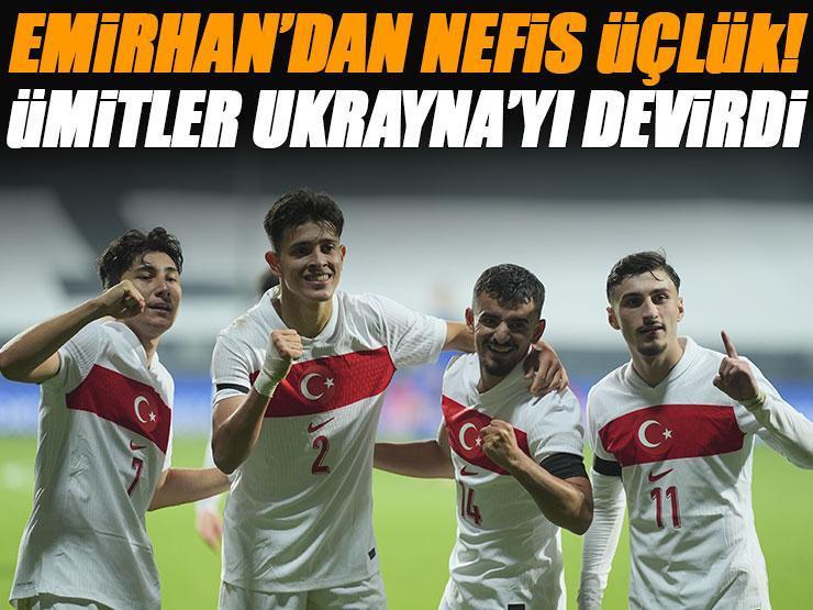Emirhan İlkhan'dan milli maçta üçlük! Türkiye U21 - Ukrayna U21 maç sonucu 1-0