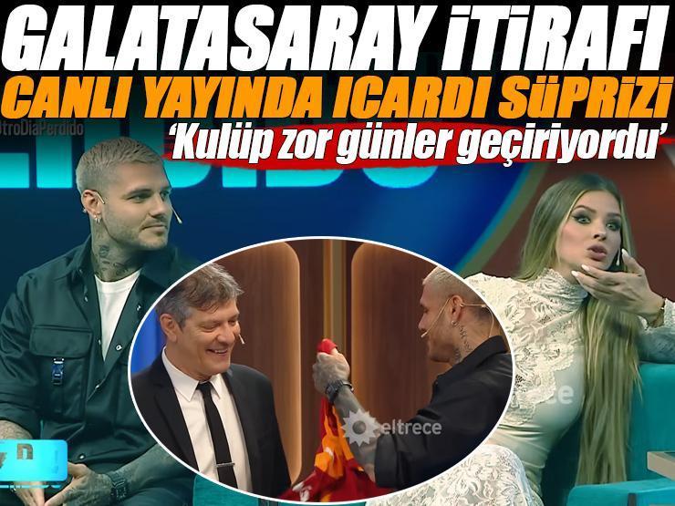 'Galatasaray zor günler geçiriyordu' Mauro Icardi stüdyoya girdi, forma hediye etti