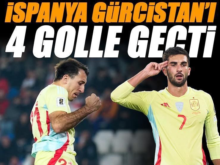 İspanya Gürcistan karşısında 4 golle galip! Gürcistan - İspanya maçı sonucu: 0-4