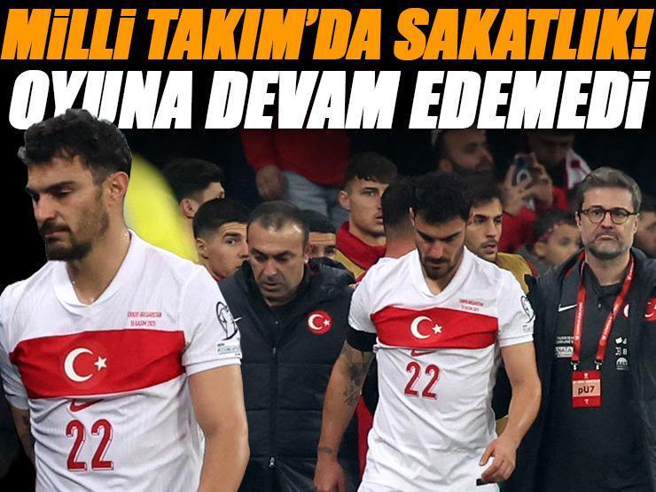 Milli Takım'da sakatlık şoku! Oyuna devam edemedi