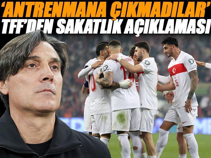 TFF'den sakatlık açıklaması: '3 oyuncu antrenmana çıkmadı'