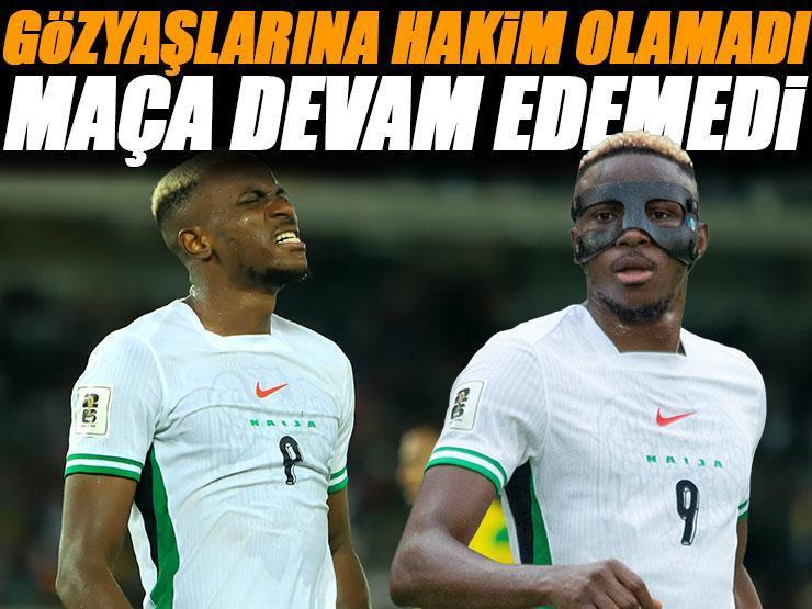 Gözyaşlarına hakim olamadı! Nijerya'ya Victor Osimhen'den kötü haber