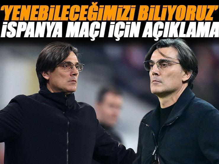 A Milli Takım teknik direktörü Vincenzo Montella: 'Yenebileceğimizi biliyoruz'